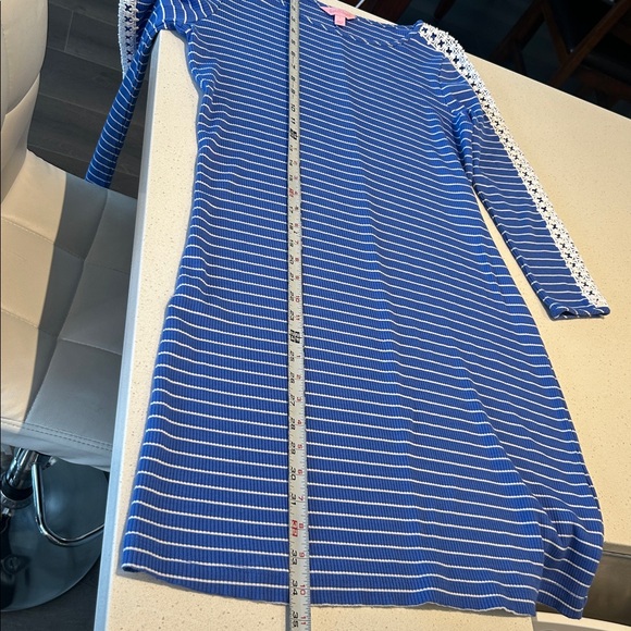 Lilly Pulitzer Marlowe Dress Beckon Blue Breeze Size L - Picture 17 of 17